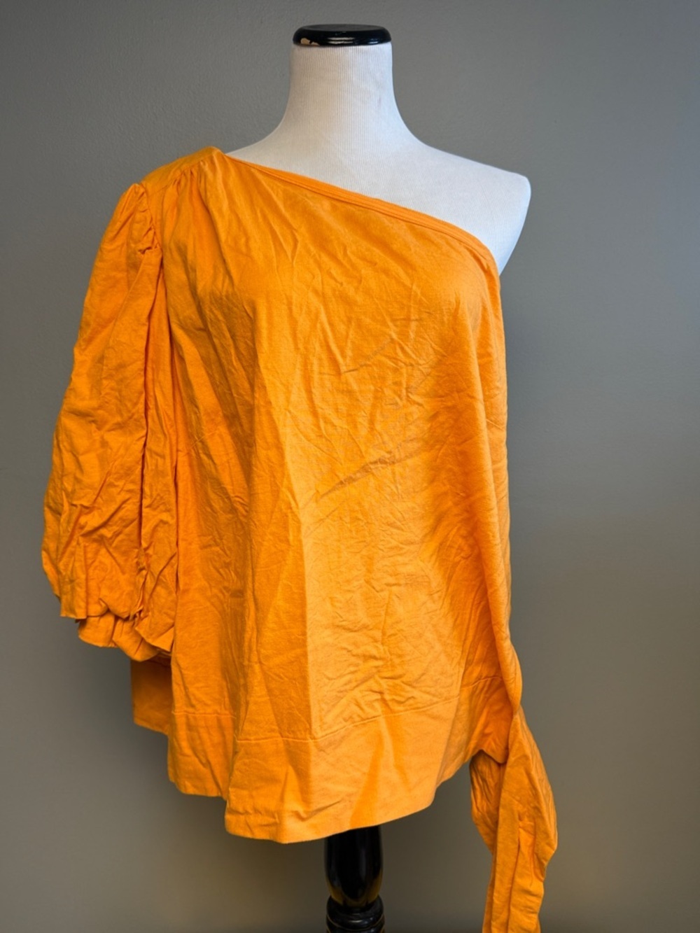 INC International Concepts Orange One Shoulder Top 2X